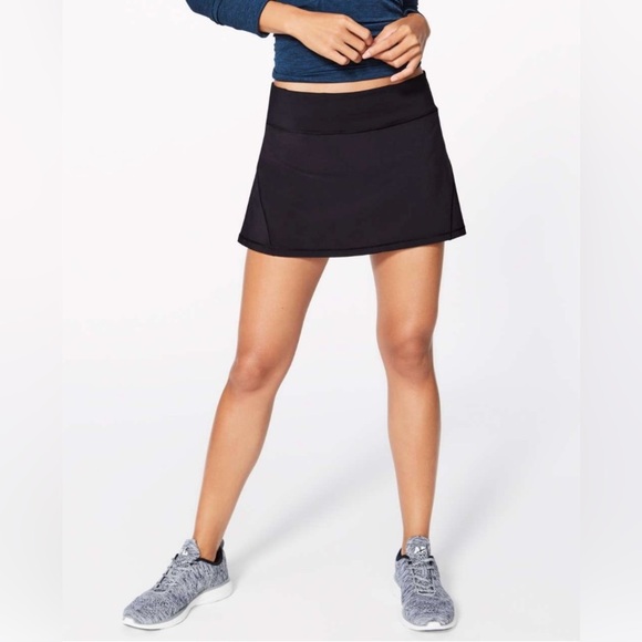 Rare Lululemon Circuit Breaker Skirt Shorts II Black 13” Retired Edition Sz 10 - Picture 3 of 9